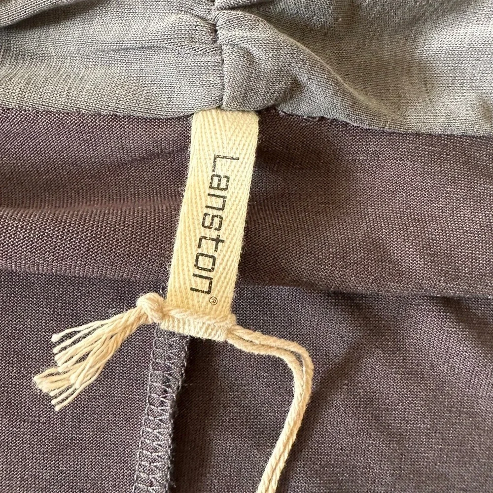 Lanston NWT SZ MED Gray Waterfall‎ Drape Long Sleeve Cardigan Open Front Lightwt